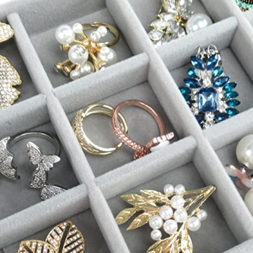 5-Drawer Watpot Acrylic Jewelry Box Organizer in Gray