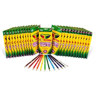 Crayola Bulk Colored Pencils for Kids (24pk), Back to School Supplies For Teachers, Teacher Classroom Must Haves, 12 Colors [Amazon Exclusive]