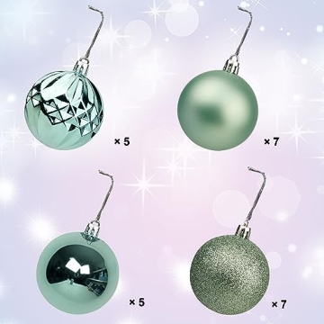 Lulu Home Christmas Ball Ornaments - 24 Durable Ornaments for All Occasions