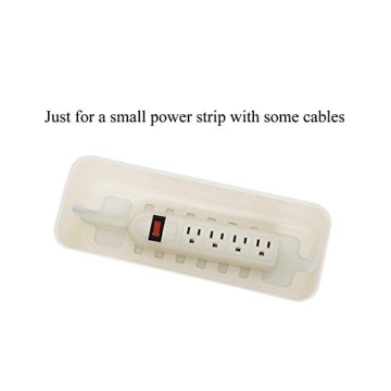 Changsuo Small White Cable Management Box for Tidy Spaces