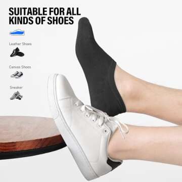 CLOSEMATE No Show Socks - Soft & Non-Slip Comfort
