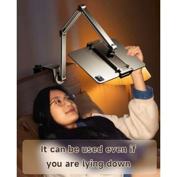 YICOSUN Adjustable Desk Mount for Tablets - Durable & Rotatable