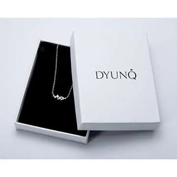 Moissanite Cluster Necklace – Elegant Sterling Silver Jewelry