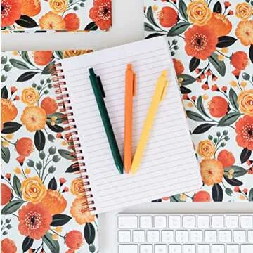 Durable Floral Mini Spiral Notebook for All Ages