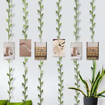 HECATY 132 ft Large Leaf Trim Ribbon,Artificial Greenery Garland Vines for Baby Shower DIY Craft Party Wedding Home Decoration