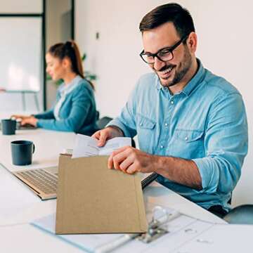 UCGOU 9x11 Mailing Envelopes 25 Pack Brown Rigid Cardboard Sheets Document Photo Mailers Stay Flat 9.25x11.75 Shipping Envelope