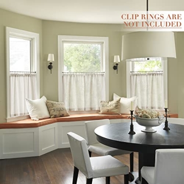 Farmhouse Boho Semi-Sheer Curtains for Kitchen & RV