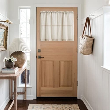 Farmhouse Boho Semi-Sheer Curtains for Kitchen & RV