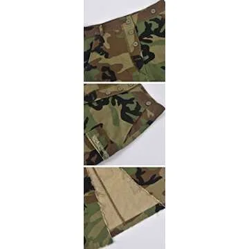 Stylish CHARTOU Camouflage Cargo Maxi Pencil Skirt