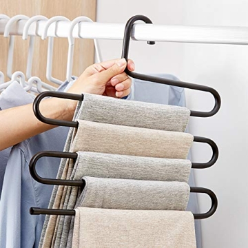 Durable Multi-Layer Pants Hanger Set for Organized Closets