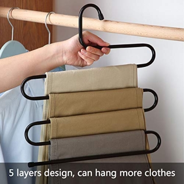 Durable Multi-Layer Pants Hanger Set for Organized Closets