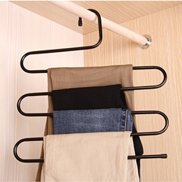 Durable Multi-Layer Pants Hanger Set for Organized Closets