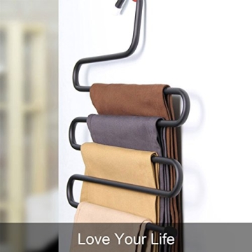 Durable Multi-Layer Pants Hanger Set for Organized Closets