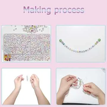 YMSDZHL Alphabet Beads A-Z 1400Pcs Letter Beads, Acrylic 4x7mm Round Letter Beads Kits,Black Digit and Colorful Smile Beads for Bracelets Necklaces DIY Jewelry Making (Colorful,1400PCS)