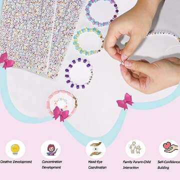 YMSDZHL Alphabet Beads A-Z 1400Pcs Letter Beads, Acrylic 4x7mm Round Letter Beads Kits,Black Digit and Colorful Smile Beads for Bracelets Necklaces DIY Jewelry Making (Colorful,1400PCS)