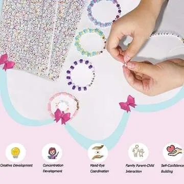 YMSDZHL Alphabet Beads A-Z 1400Pcs Letter Beads, Acrylic 4x7mm Round Letter Beads Kits,Black Digit and Colorful Smile Beads for Bracelets Necklaces DIY Jewelry Making (Colorful,1400PCS)