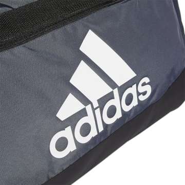 adidas Defender IV Duffel, Sports Duffle Men and Women, Durable Gym Bags, Team Onix Grey, Large (110L)