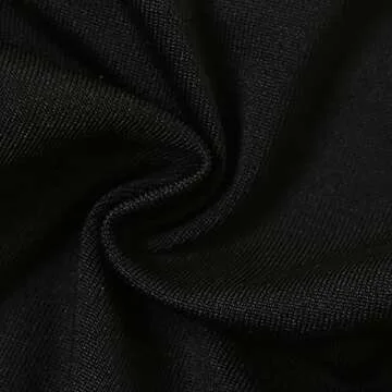 Women Floral Appliques Sexy Bikini Summer Tankini Beach Bodycon Beachwear Bandeau Black Swimsuit Cover Ups (Black,S)