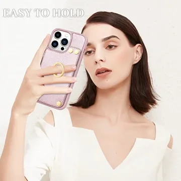 LAMEEKU Leather Wallet Case for iPhone 13 Pro Max