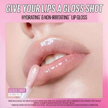 Kaja Lip Balm - Gloss Shot 03 Honey Drizzle | High Shine, Non-Sticky, with Jojoba Oil, Sheer, Hydrat...