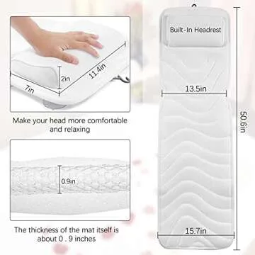 Full Body Bath Pillow for Comfortable Relaxation Anywhere