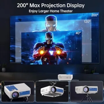 StarAtlas 1080P Mini Projector with WiFi and Bluetooth