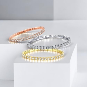 Vessantara Gold Stackable Bracelets for Women - Stylish Jewelry