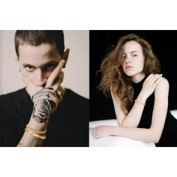 Vessantara Gold Stackable Bracelets for Women - Stylish Jewelry