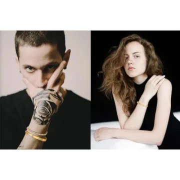 Vessantara Gold Stackable Bracelets for Women - Stylish Jewelry