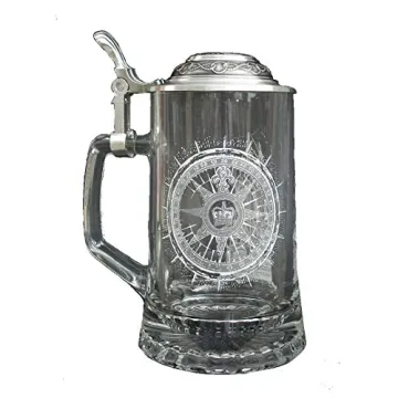 Glass Nautical Stein - High-Quality Beer Drinking Experience