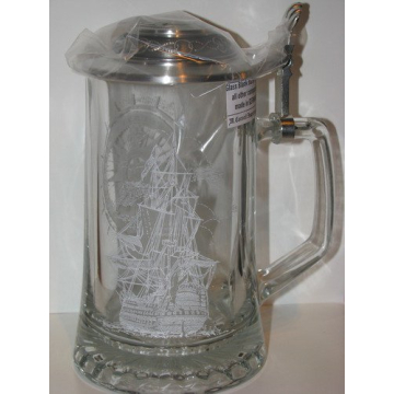 Glass Nautical Stein - High-Quality Beer Drinking Experience