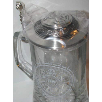 Glass Nautical Stein - High-Quality Beer Drinking Experience