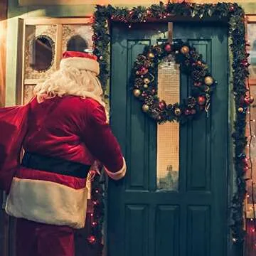 ZMCINER Adjustable Wreath Hanger for Front Door, 15 to 25 Inches