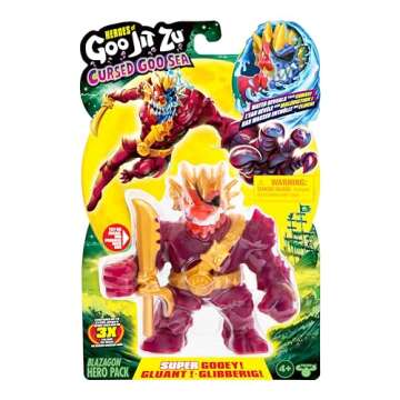 Heroes of Goo Jit Zu Cursed Goo Sea | Super Gooey, Goo Filled Toy Blazagon Action Figure Hero Pack |...
