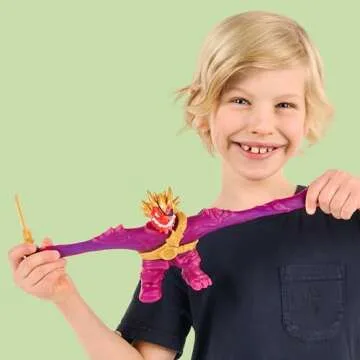 Heroes of Goo Jit Zu Cursed Goo Sea | Super Gooey, Goo Filled Toy Blazagon Action Figure Hero Pack | with Color Changing Face That Reveals His Curse | Stretch Him 3 Times His Size