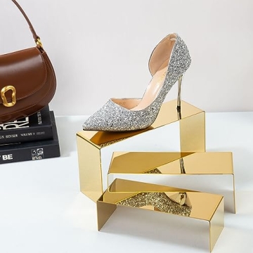 K KAIDIYIN Purse Display Stand Set of 3 Elegant Risers