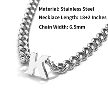 DuoDiner Personalized Initial Necklace for All