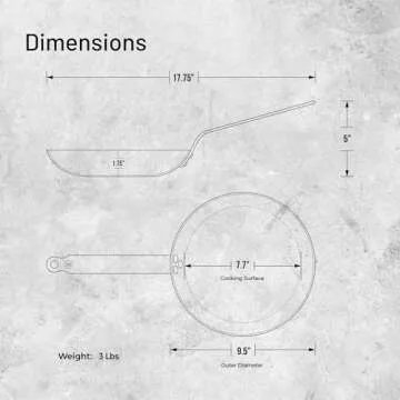 de Buyer MINERAL B Carbon Steel Omelette Pan - 9.5” - Naturally Nonstick - Made in France
