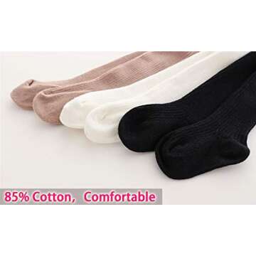 CECORC Baby Tights – Thick Toddlers Girl Leggings–Seamless Cable Knit Cotton Stockings – Infan...