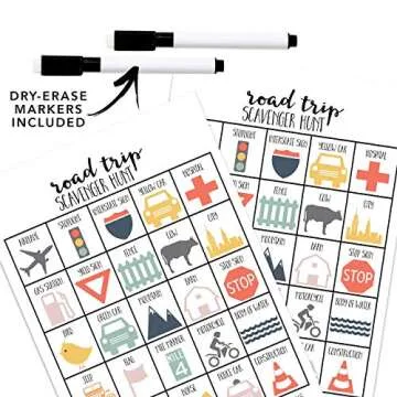 Craftivity Designs Road Trip Scavenger Hunt Games for Kids, Outdoor or Indoor, Birthday Party, Trave...