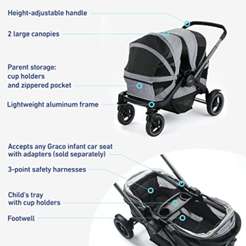 Graco Modes Adventure Stroller Wagon for Comfortable Family Outings