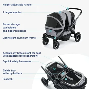 Graco Modes Adventure Stroller Wagon for Comfortable Family Outings