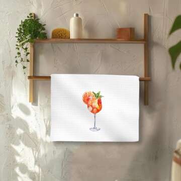 Aperol Spritz Kitchen Towels - Perfect Gift for Drink Lovers