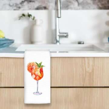 Aperol Spritz Kitchen Towels - Perfect Gift for Drink Lovers