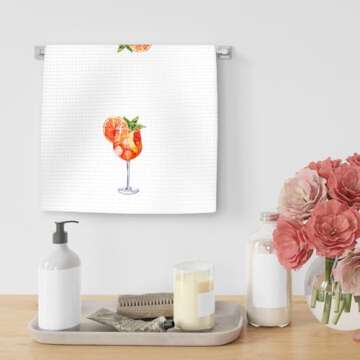 Aperol Spritz Kitchen Towels - Perfect Gift for Drink Lovers
