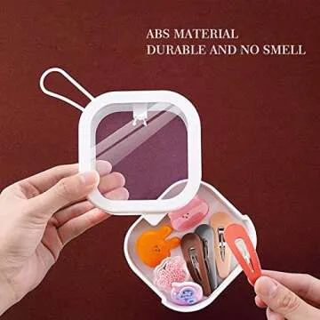 ZEQIDOU Hair Tie Organizer 2PCS for Travel & Home Use