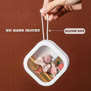 ZEQIDOU Hair Tie Organizer 2PCS for Travel & Home Use