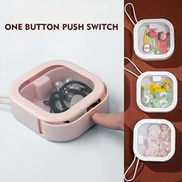 ZEQIDOU Hair Tie Organizer 2PCS for Travel & Home Use