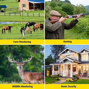 4K Trail Camera Dual-Lens Starlight Night Vision 60MP WiFi Bluetooth Game Camera with 0.1S Trigger IP66 Waterproof Hunting Cam for Wildlife Monitoring