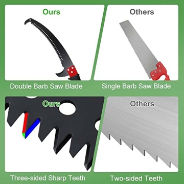 SMONTER 26Ft Tree Pruner Pole Saw for Expert Trimming